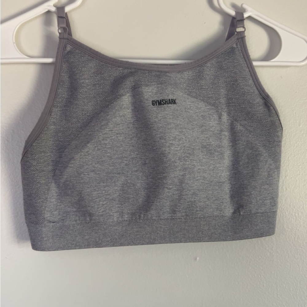 Gymshark Heather Gray Workout sports bra, size Large